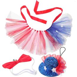 Cat Costumes Dog Patriotic Costume Mesh Tutu Skirt Independence Day American Pet Dogs Custom