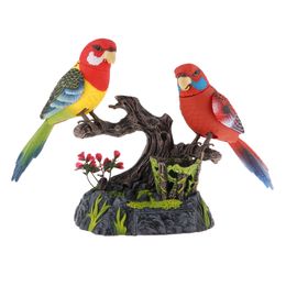 ElectricRC Animals Electric Battery Operated Birds Toys Simulated Induction Sound Control VoiceActivated Talking Parrots Moving Pets 230616