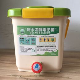 Waste Bins 9L Pokashi Compost Bin Fermentation Tank Small Household Box For Food Composting EM Container Organic Fermenter 230617