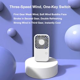 Electric Fans Mini USB Rechargeable Portable Pocket Desktop Wireless Blades Electric for Home Camping Office