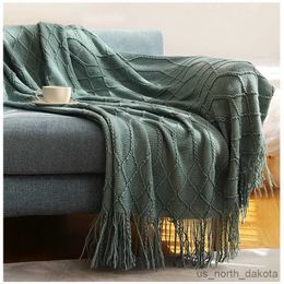 Blanket Luxury Knitted Blanket Throw Soft Blanket For Bed Fleece Knitted Throw Blanket For Farmhouse R230617