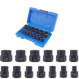 Professional Hand Tool Sets 13-Piece Impact Bolt Nut Remover Set Extractor Socket