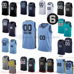 Custom 2022-23 New Printed Basketball Jerseys 13 Jaren Jackson Jr. 12 Ja Morant 4 Steven Adams 5 Vince Williams 1 Kennedy Chandler 22