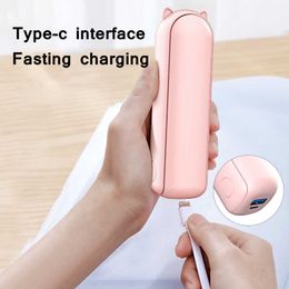 Electric Fans Mini Portable 1500mAh Enduring Usb Rechargeable with Power Bank Function Speed High Wind
