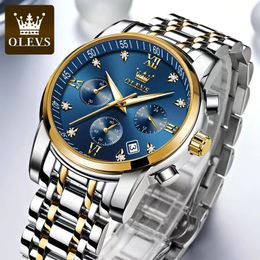 Olevs Multifunctional quartz watch waterproof men's watch 41mm