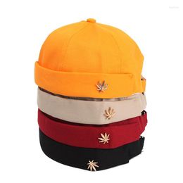 Berets Women Beanies Hat Spring Summer Autumn Brimless Caps Bonnets Melon Hats Cotton Addjustable Cap Without Brim Fashion