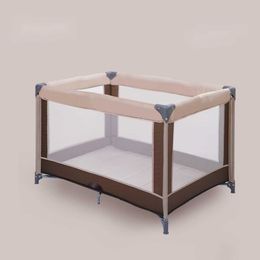 Kudouding with Multiple Functions, Foldable Portable Game Bed, Movable Baby cribs beds Splicing Large Bed Side Convertible Crib