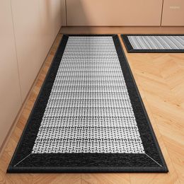 Carpets Kitchen Floor Mat Absorbent Household Non-slip Mats Waterproof Oil-proof Wash-free Wipeable Dirt-resistant Carpet Woven Rugs