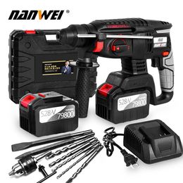 Hamer NANWEI Rechargeable brushless cordless rotary hammer drill electric Hammer impact drill