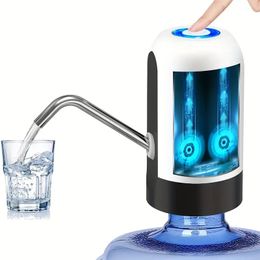 1pc Mini USB Rechargeable Portable Water Pump Household Device Electric Hand Press Automatic Drink Water Dispenser