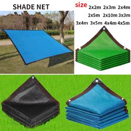 Tents and Shelters Outdoor HDPE UV Protection Shade Mesh 12 Needle 90% Rate Car Pergola Garage Solar Blue Green Black 230617