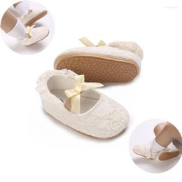 First Walkers Baby Baptist Shoes Girl Boy Leather Rubber Sole Anti-slip Toddler Infant Crib Born Moccasins