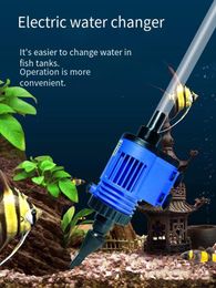 Cleaning Automatic Aquarium Water Changer Pump to Water for Fish Tank, Gravel Cleaner Cleaning Tools Sand Washer Filter,