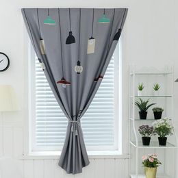 Curtains No Hook and Loop Fastener Tape Curtains Living Room Bedroom Nordic Style Home Decor Window Door Easy Install Drapes Blinds