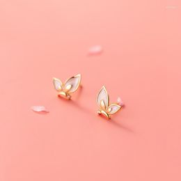 Stud Earrings MloveAcc 925 Sterling Silver Women Enamel Butterfly Piercing Ear Earring Small For Girl Jewellery