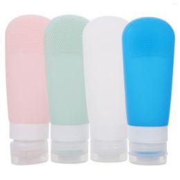 Storage Bottles 4 PCS Bottled Refillable Sub Reusable Cosmetics Containers Lotion Leak Proof Travel Compact Shampoo Portable Silicone