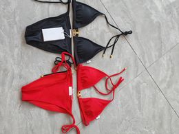 23SS MAĞAZI KURULU BAŞLI MİYE TASARIMI BIKINI Lüks Bikini Split Mayo Set Mücevher Susanmış Askıya Alınan Susma İç çamaşırı Kılavuzu Kadın Giysileri A1