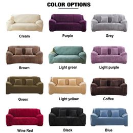 Linens Veet Plush Thicken Sofa Cover Allinclusive Elastic Sectional Couch Cover for Living Room Chaise Longue L Shaped Corner Covers