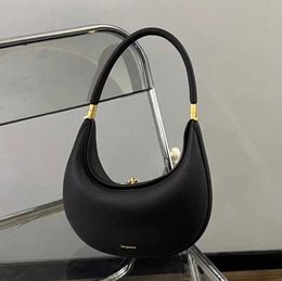 Songmont Luna 2023 Luxury Designer Underarm Hobo Shoulder Bag Half Moon Leather Purse clutch bags Handbag New style Niche high sense