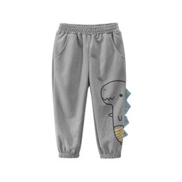 Trousers Summer Boys Antimosquito Pants Cartoon Dinosaur Kids Thin Casual Airconditioned Baby Long Children 230617