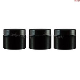 20 x 200g Empty Black Cosmetic Cream Jars PET Container Powder Mask Bottle With Screw Lidgood qty Mwebb