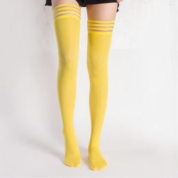 Women Socks 2 Pairs Sexy Thigh High Hold Up Stockings Silicone Lace Top Plus Size Over The Knee Long With Anti-slip