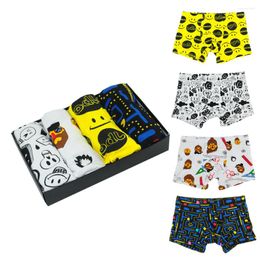 Underpants 2023 Cute Male Underwear Boxer Men Cartoon Print Men's Super Soft Cotton Shorts Man Home Short Lovely Boyfriend Gift