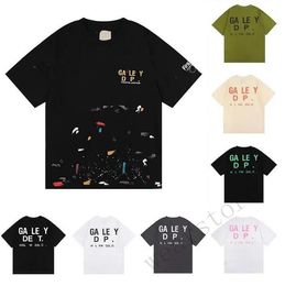 Men's Tshirts Galleryse Deep Shirts Designers Women Graphic t Shirts Galleryes Cotton Deeps Tops Man s Casual Shirt Luxurys Clothing Clothes Tie Dyeing