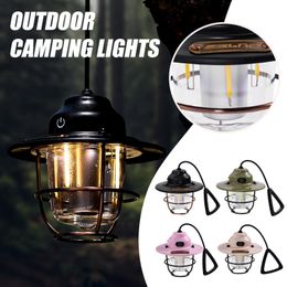 Hand Tools Outdoor Lighting Camping Lights Usb Charging Retro Lights Led Lanterns Horse Tent Atmosphere Camping Lights Accessories 230617