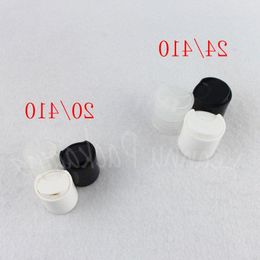 20/410 24/410 Black / White / Transparent Plastic Disc Top Cap , High Quality Cap For Cosmetic Bottle ( 100 PC/Lot ) Woltt