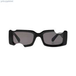 Sunglasses New 2022 Trendy Box with Holes Round Face Offss the Same Type Small Frame LRED