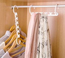 Magic Clothes Hanger 3D Space Saving Clothing Racks Closet Organiser with Hook