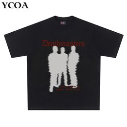 Men's T-Shirts Oversized T-Shirt Men's Clothing Harajuku Fashion Y2k Summer Streetwear 90s Graphic Vintage T Shirts Hip Hop Gothic Cotton Tops 230617