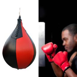 Punching Balls Inflatable Exercise Gym Fitness Hanging Durable PU Leather Punch Bag Home Portable Pear Shape With Pump Speed Ball For Boxing 230617