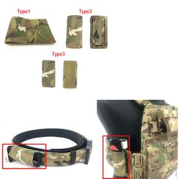 Outdoor Gadgets Tactical Vest Type Belt Type Tourniquet Elastic Pouch Plate Carrier For Chest Rig 2"*3" Hook Loop Secure Storage Holder 230617