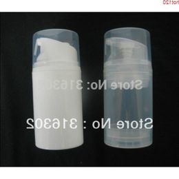 20pcs/lot 50ml high quality white clear pp airless bottle Portable pump Shampoo Cream Containersgood Gepom