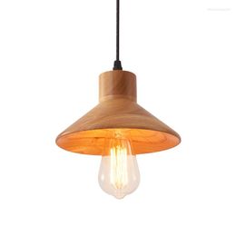 Pendant Lamps Solid Wood Chandelier Clothing Store B & Inn Tatami Wooden House Front Desk Led Bar