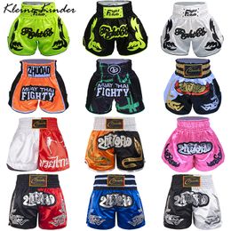 Other Sporting Goods Kickboxing Pants Adult Kids Muay Thai Shorts Men Women Bjj MMA Boxing Trunks Suit Fitness Sanda Free Combat Fight Wear 230617