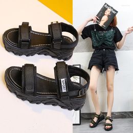 Sandals Women Summer 2023 Elegant Women's Shoes Trend Woman Slippers Jelly Heels Beach Comfortable Shoe Heel Sandal Medium High