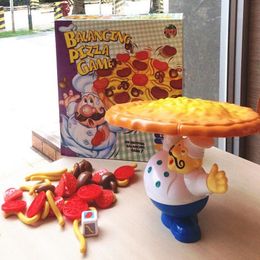 Party Games Crafts Children's Toy Pizza Balance Game Fun Family Party Game Age 3 and Top Pizza Balance Stacks Top Balance Table Pretend to Play with Food 230617