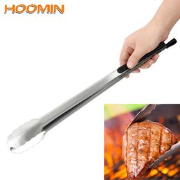 BBQ Tools Accessories HOOMIN Grill Tools Cooking Tools BBQ Tongs Barbecue Stainless Steel Salad Food Clip Kitchen Tools Multifunction 230617