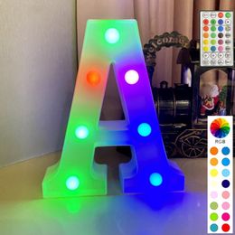 Seven LED letter lights digital network red proposal layout indoor birthday decoration props