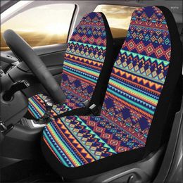Car Seat Covers Mexican Boho Pair (2) Bohemian Aztec Front Protector Accessory Pattern Ethnic Tribal Art Truck Ve