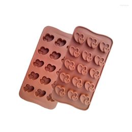 Baking Moulds 15 Hearts With Heart Cooking Tools Chocolate Ice Mold Silicone Fondant Candy Sugar Craft DIY Cake