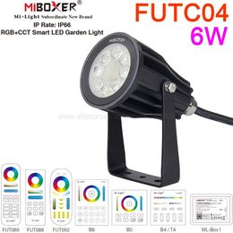 Garden Decorations Miboxer FUTC04 6W RGBCCT Smart LED Garden Light IP66 AC 110V 220V Outdoor Decoration 2.4G RF Remote WiFi APP Voice Control 230617