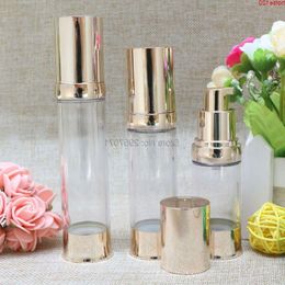 30ml Mini Makeup Empty Airless Pump Bottles Travel Essential Lotion Dispenser Liquid Cosmetic Containers Storage 100pcs/lot DHLgoods Iiowm