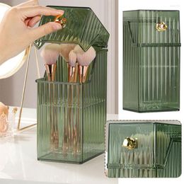 Storage Boxes Plastic Makeup Brush Holder Organiser Lipstick Eyebrow Cosmetic Pencil Desktop Bucket V5G6