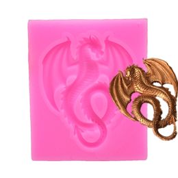 Dragon Silicone Fondant Mould Kitchen Baking Mould Cake Decorating Tools, Gummy Sugar Chocolate Candy Cupcake Mould 1224500