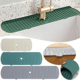 Kitchen Faucets Durable Bathroom Drying Mat Faucet Sink Splash Guard Draining Pad Countertop Protector