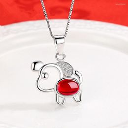 Pendant Necklaces 1pc Fashion Necklace Cute Hollowed Puppy Kids Girls Chokers Statement Lucky Girl